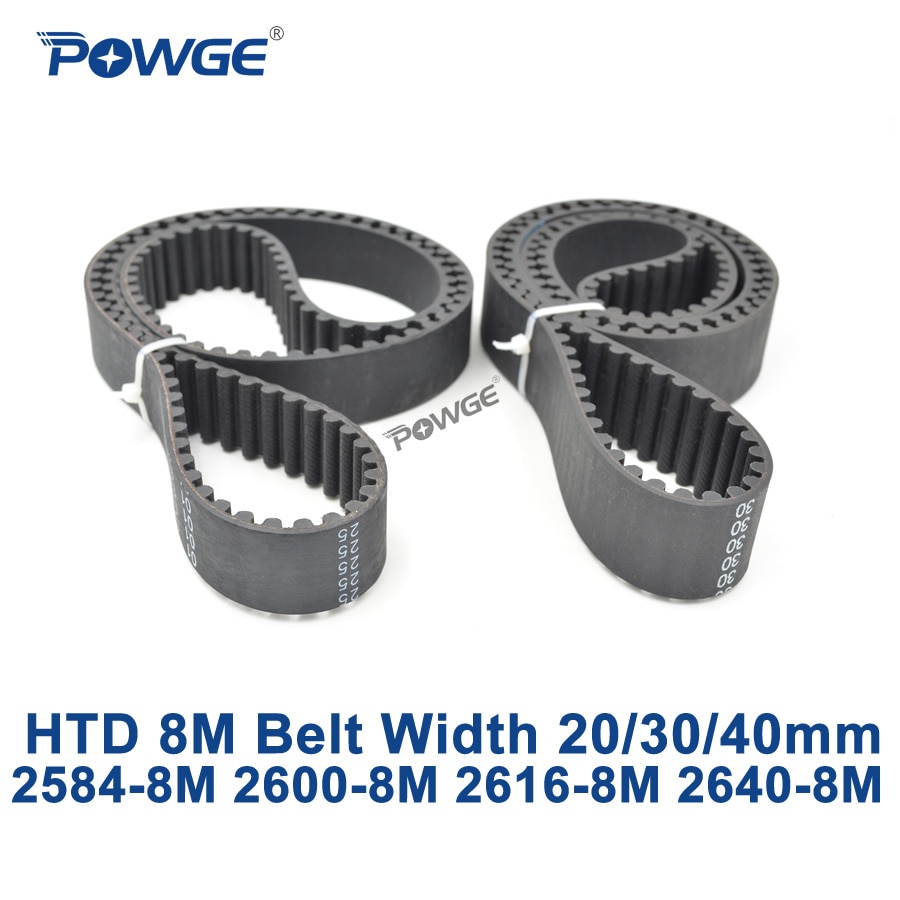 POWGE HTD 8M  Ÿ̹ Ʈ C = 2584/2600/2616/2640 ʺ 20/30/40mm ̻ 323 325 327 330 HTD8M 2584-8M 2600-8M 2640-8M
